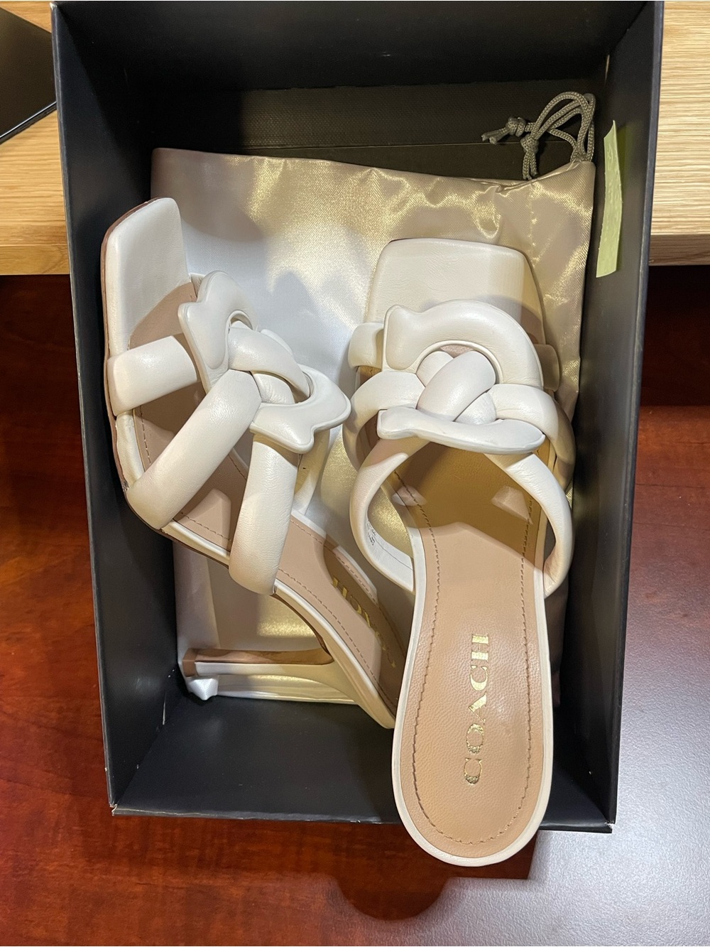 Coach “Kellie” VERO CUOIO “ 4” Stilettos Genuine Italian Leather Sz 10B - Picture 9 of 16